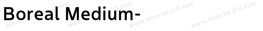 Boreal Medium字体转换